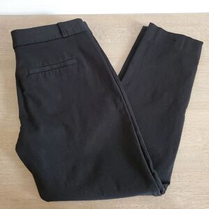 Banana Republic Black Sloan Cropped Pants Size 6